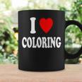 I Heart Love Coloring Hobbies Books Pencils Crayons Marker Graphic Print Coffee Mug Gifts ideas I Heart Love Coloring Hobbies Books Pencils Crayons Marker Graphic Print Coffee Mug Gifts ideas