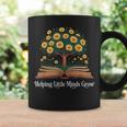 Helping Little Minds Grow Book Tree Education Graphic Print Coffee Mug Gifts ideas