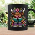 Highland Cow Book Floral Bookworm Graphic Print Coffee Mug Gifts ideas Highland Cow Book Floral Bookworm Graphic Print Coffee Mug Gifts ideas