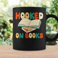 Hooked On Books Retro Reader Graphic Print Coffee Mug Gifts ideas