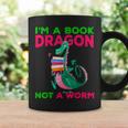 I'm A Book Dragon Not A Worm Books Reading Quotes Fun Graphic Print Coffee Mug Gifts ideas