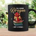 I'm A Book Dragon Not A Worm Reading Library Reader Bookworm Graphic Print Coffee Mug Gifts ideas