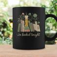 I'm Booked Tonight Floral Books Cozy Reading Graphic Graphic Print Coffee Mug Gifts ideas