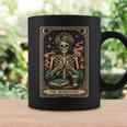 The Introvert Skeleton Tarot Card Coffee Book Lover Graphic Print Coffee Mug Gifts ideas
