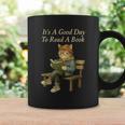 It’s A Good Day To Read A Book – Reading Cat Graphic Print Coffee Mug Gifts ideas