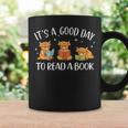 It's A Good Day To Read A Book Highland Cow Bookworm Graphic Print Coffee Mug Gifts ideas