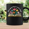 Its a Good Day To Read a Book Librarian Books Reading Floral Graphic Print Coffee Mug Gifts ideas