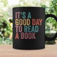 It's A Good Day To Read A Book Retro Vintage Graphic Print Coffee Mug Gifts ideas