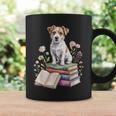 Jack Russell Terrier Bookworm Flowers Book Reading Books Graphic Print Coffee Mug Gifts ideas Jack Russell Terrier Bookworm Flowers Book Reading Books Graphic Print Coffee Mug Gifts ideas
