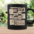 Jane Austen Book Classic Literature Stamp Collage Graphic Print Coffee Mug Gifts ideas