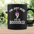 Just Here For The Boooks Ghost Teacher Halloween Book Lover Graphic Print Coffee Mug Gifts ideas