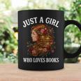 Just A Girl Who Loves Books For Bookworm Book Lover Graphic Print Coffee Mug Gifts ideas