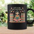 Just A Girl Who Loves Books Girls Books Lovers Reading Graphic Print Coffee Mug Gifts ideas