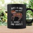 Just A Girl Who Loves Books And Horses Reading Graphic Print Coffee Mug Gifts ideas