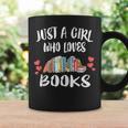 Just A Girl Who Loves Books Reading Graphic Print Coffee Mug Gifts ideas