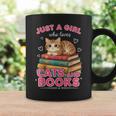 Just A Girl Who Loves Cats & Books Shirt Women Bookworm Graphic Print Coffee Mug Gifts ideas Just A Girl Who Loves Cats & Books Shirt Women Bookworm Graphic Print Coffee Mug Gifts ideas