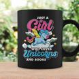 Just A Girl Who Loves Unicorns And Books Animal Reading Graphic Print Coffee Mug Gifts ideas