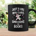 Just A Girl Who Loves Unicorns And Books Women Graphic Print Coffee Mug Gifts ideas