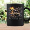 Just One More Chapter Bookish Raccoon Reading Book Reader Graphic Print Coffee Mug Gifts ideas
