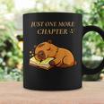 Just One More Chapter Capybara With Book Graphic Print Coffee Mug Gifts ideas
