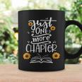 Just One More Chapter Tee Book Lover With Sunflowers Graphic Print Coffee Mug Gifts ideas