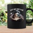 Just One More Page Panda Astronaut Space Suite Book Reading Graphic Print Coffee Mug Gifts ideas