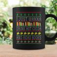 I Just Wanna Drink Hot Cocoa And Read Books Xmas Reading Fan Graphic Print Coffee Mug Gifts ideas