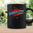 Kansas City Missouri MO Pop Art Comic Book Inspired Graphic Print Coffee Mug Gifts ideas