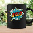 Kids Boys Arlo Comic Book Superhero Name Graphic Print Coffee Mug Gifts ideas