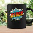 Kids Boys Asher Comic Book Superhero Name Graphic Print Coffee Mug Gifts ideas Kids Boys Asher Comic Book Superhero Name Graphic Print Coffee Mug Gifts ideas