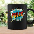 Kids Boys Felix Comic Book Superhero Name Graphic Print Coffee Mug Gifts ideas