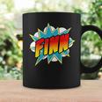 Kids Boys Finn Name Comic Book Superhero Graphic Print Coffee Mug Gifts ideas