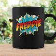 Kids Boys Freddie Name Comic Book Superhero Graphic Print Coffee Mug Gifts ideas Kids Boys Freddie Name Comic Book Superhero Graphic Print Coffee Mug Gifts ideas