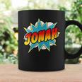 Kids Boys Jonah Name Comic Book Superhero Graphic Print Coffee Mug Gifts ideas