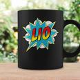 Kids Boys Lio Name Comic Book Superhero Graphic Print Coffee Mug Gifts ideas