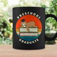 Kids Preschool Graduate Sloth Graduation Cap Sleeping On Books Graphic Print Coffee Mug Gifts ideas