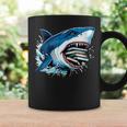 Kids Shark With School Books Back To School Shark Lovers Graphic Print Coffee Mug Gifts ideas