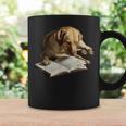 Labrador Retriever Dog Bookworm Reading Book Graphic Graphic Print Coffee Mug Gifts ideas