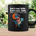 Let's Eat Kids Punctuation Saves Books Grammar Graphic Print Coffee Mug Gifts ideas