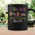 Librarian Adventure Book Reader Library Book Graphic Print Coffee Mug Gifts ideas