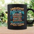 Librarian Book Lover Library Librarian Graphic Print Coffee Mug Gifts ideas