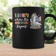 Librarian Book Reader Reading Unicorn Adventure Graphic Print Coffee Mug Gifts ideas