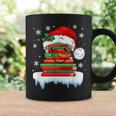 Librarian Book Santa Hat Reader Snow Pajamas Christmas Graphic Print Coffee Mug Gifts ideas