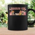 Librarian Girl Book Lover Reading Bookworm Librarian Graphic Print Coffee Mug Gifts ideas