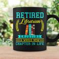Librarian Retirement Retired Book Coworker Former 2025 Graphic Print Coffee Mug Gifts ideas