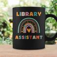 Library Assistant Funny Rainbow Reading Library Book Lover Graphic Print Coffee Mug Gifts ideas