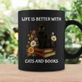 Life Is Better With Cats And Books Cute Cat Lover For Men Women Kids Graphic Print Coffee Mug Gifts ideas Life Is Better With Cats And Books Cute Cat Lover For Men Women Kids Graphic Print Coffee Mug Gifts ideas