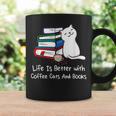 Life Is Better With Coffee Cats And Books Book Lover Graphic Print Coffee Mug Gifts ideas Life Is Better With Coffee Cats And Books Book Lover Graphic Print Coffee Mug Gifts ideas