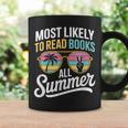 Most Likely To Read Books All Summer Reading Graphic Print Coffee Mug Gifts ideas