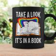 Take A Look It's In A Book Rainbow Bookworm And Book Lover Graphic Print Coffee Mug Gifts ideas